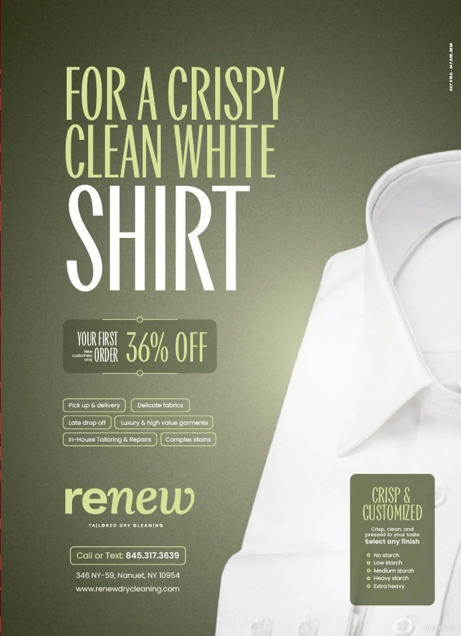 FOR A CRISPY CLEAN WHITE SHIRT