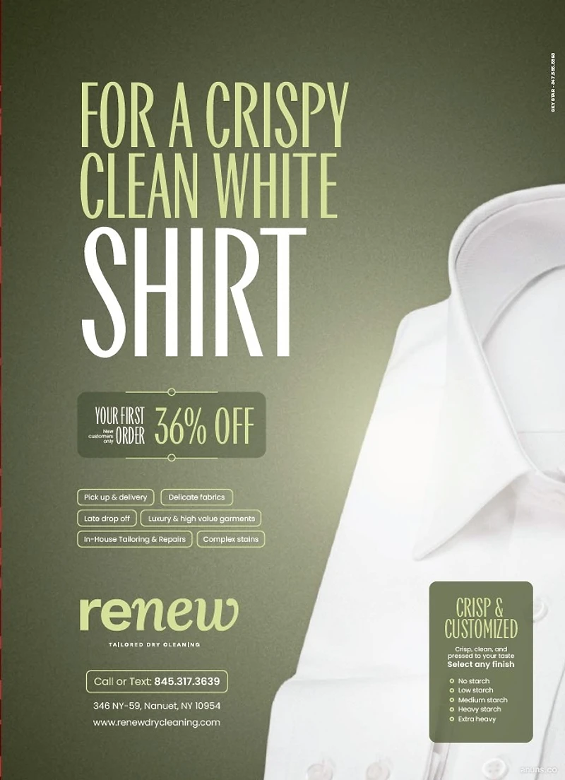 FOR A CRISPY CLEAN WHITE SHIRT
