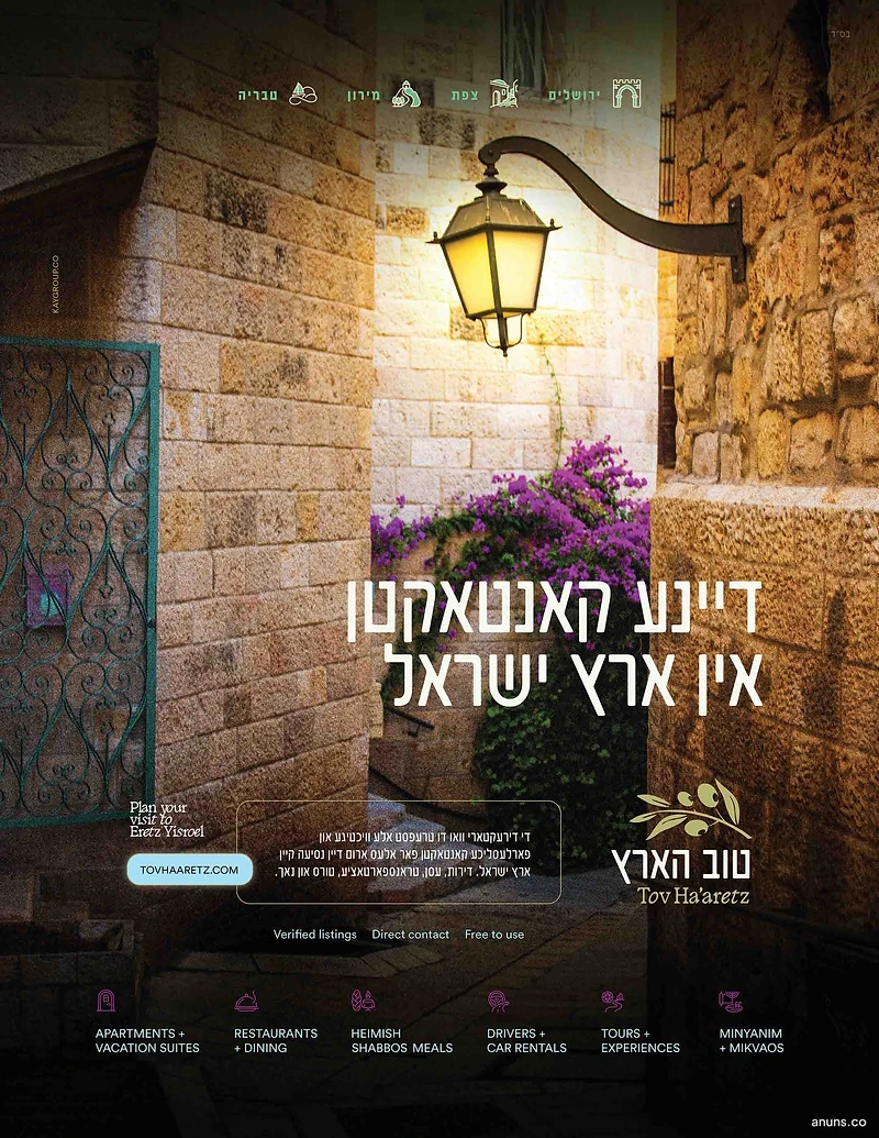 דיינע קאנטאקטן אין ארץ ישראל