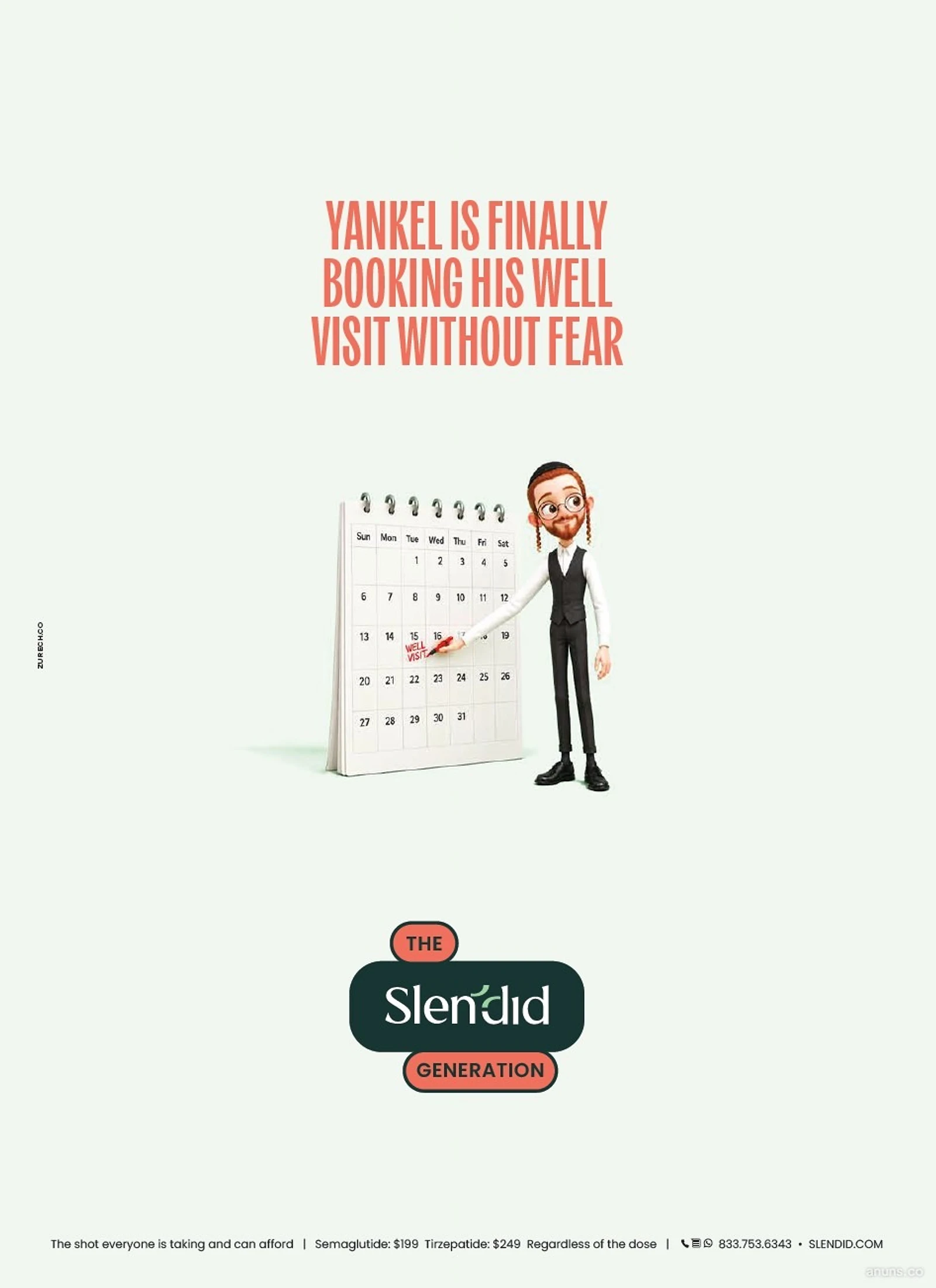 Yankel is finally booking his well visit without fear
