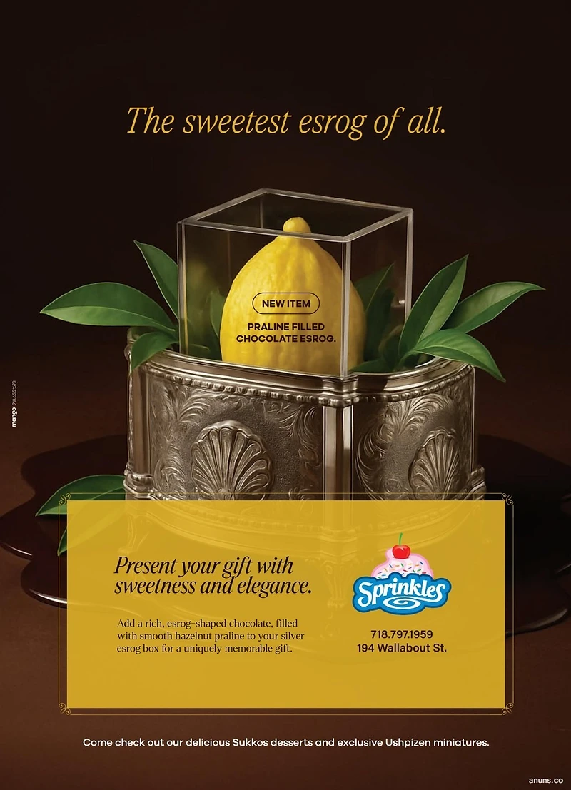 The sweetest esrog of all.