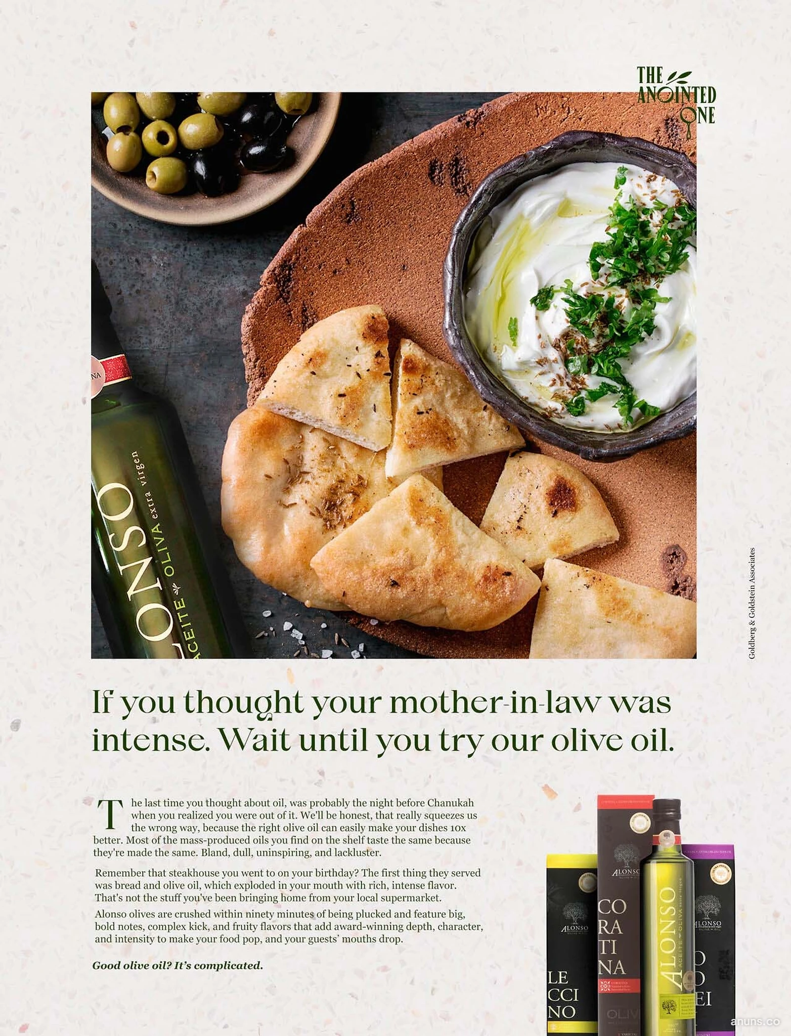 If you thought your mother-in-law was intense. Wait until you try our olive oil.