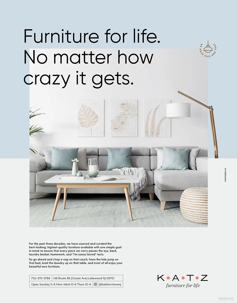 Furniture for life. No matter how crazy it gets.