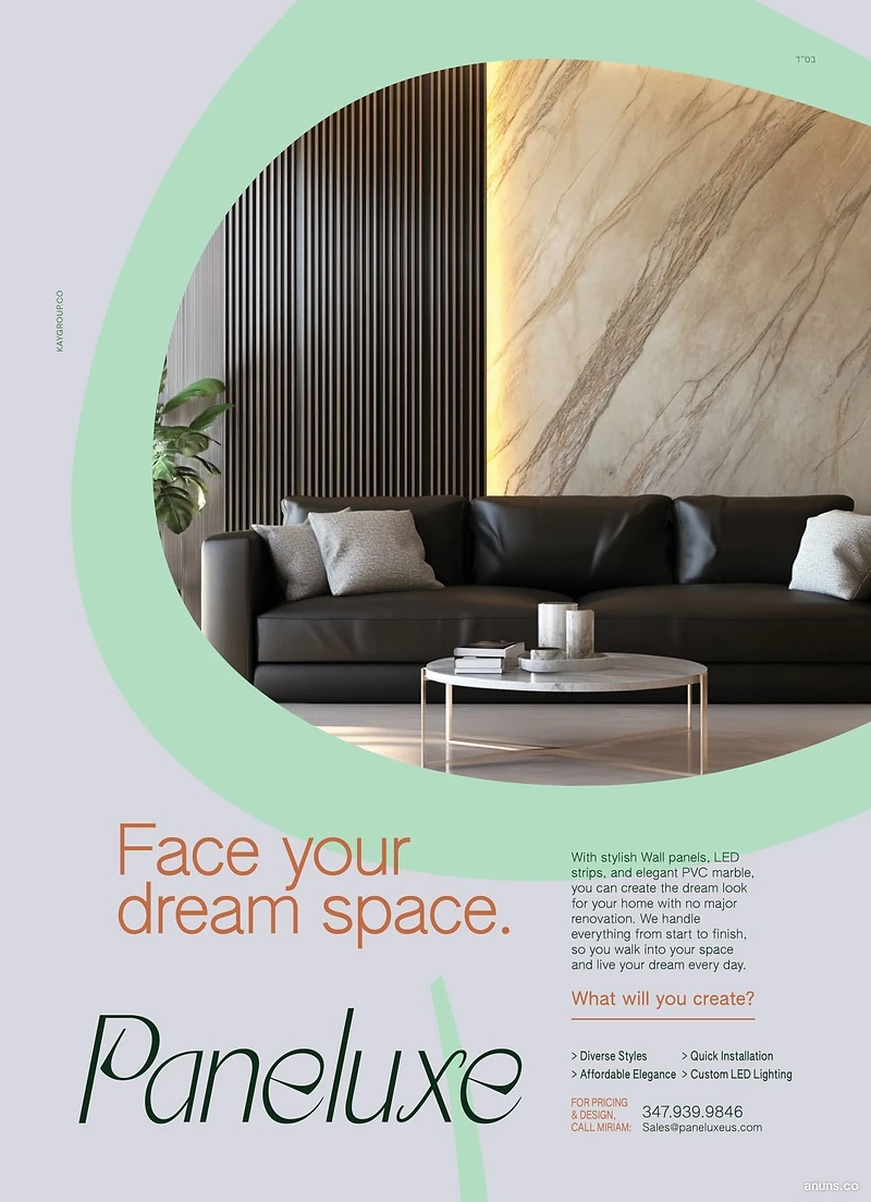 Face your dream space.