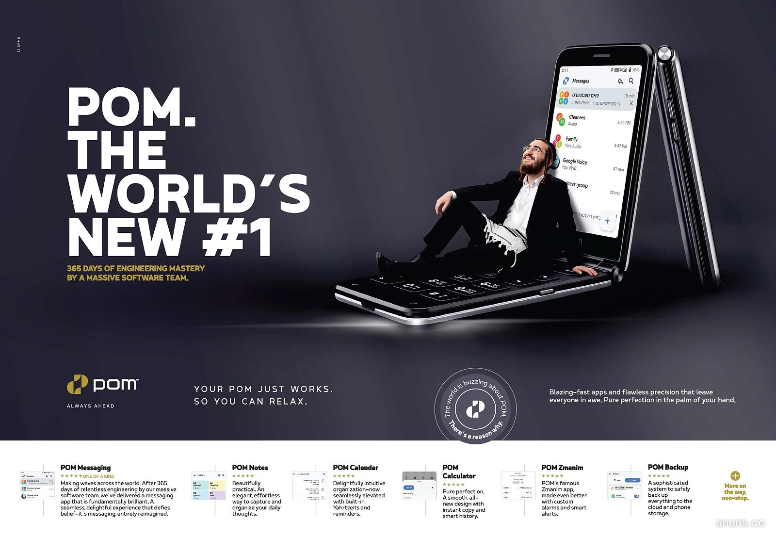 POM. THE WORLD'S NEW #1