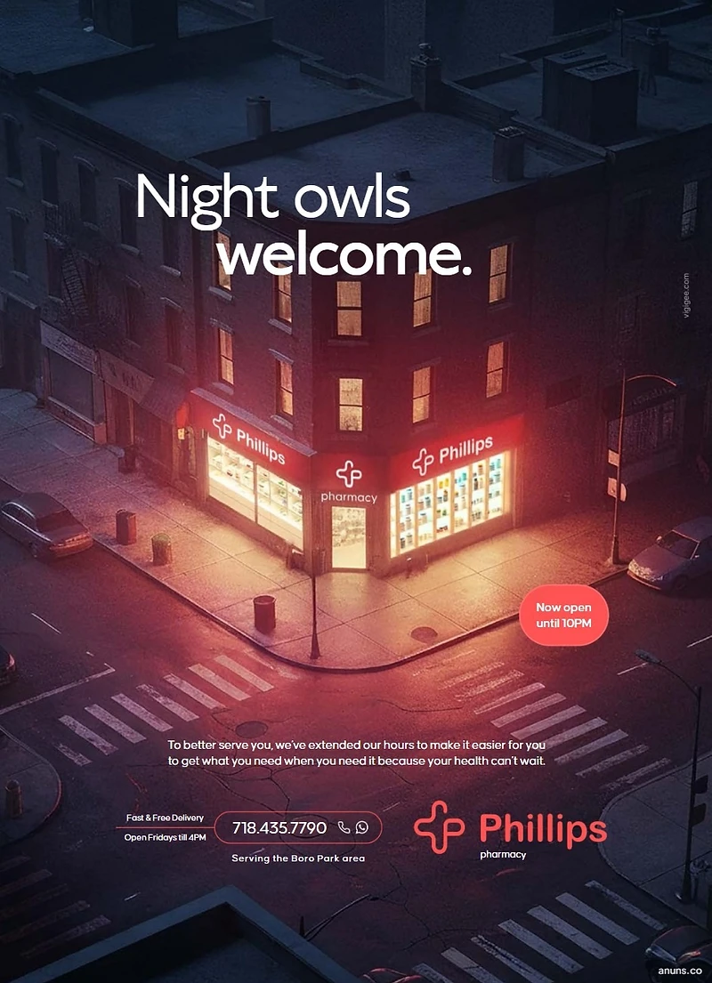 Night owls welcome.