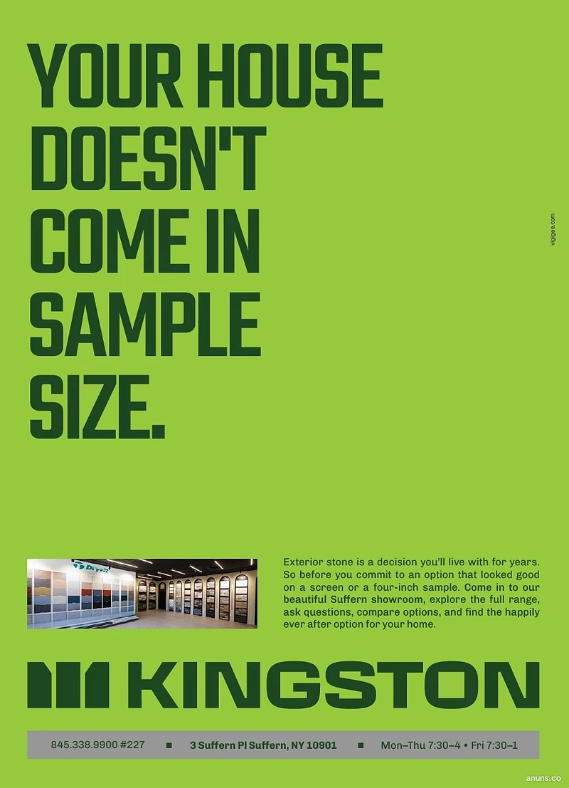 YOUR HOUSE DOESN'T COME IN SAMPLE SIZE.