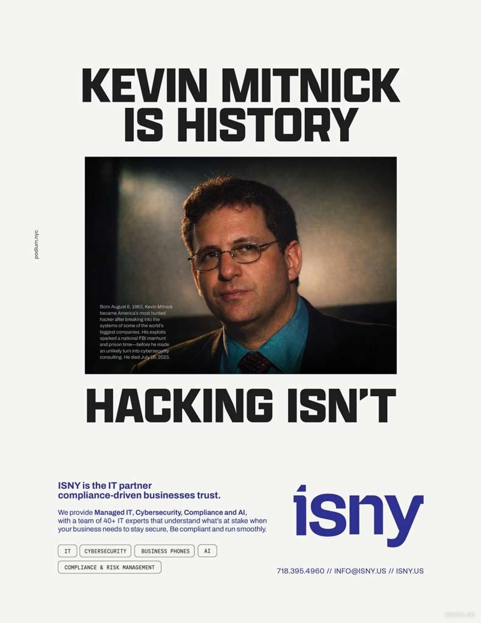KEVIN MITNICK IS HISTORY
