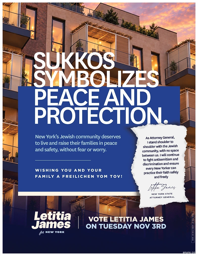 SUKKOS SYMBOLIZES PEACE AND PROTECTION.