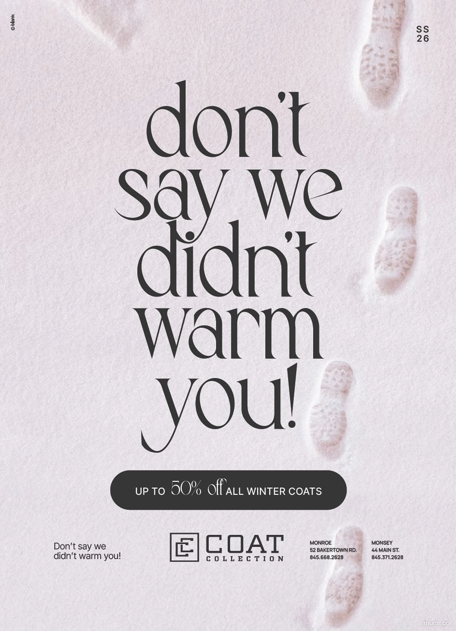 don't say we didn't warm you!