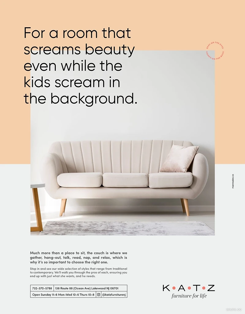 For a room that screams beauty even while the kids scream in the background.