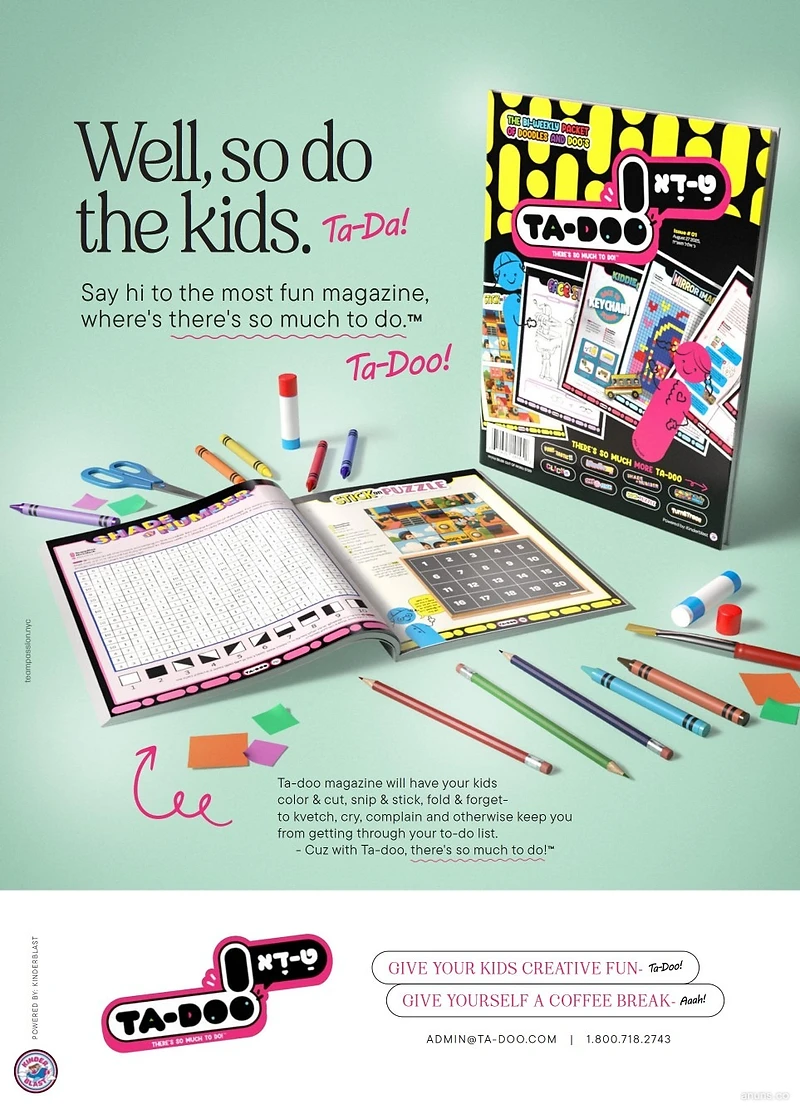 Well, so do the kids. Ta-Da!