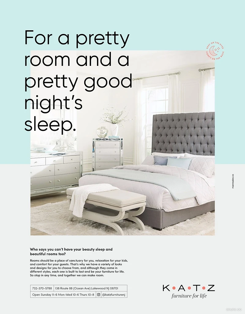 For a pretty room and a pretty good night's sleep.