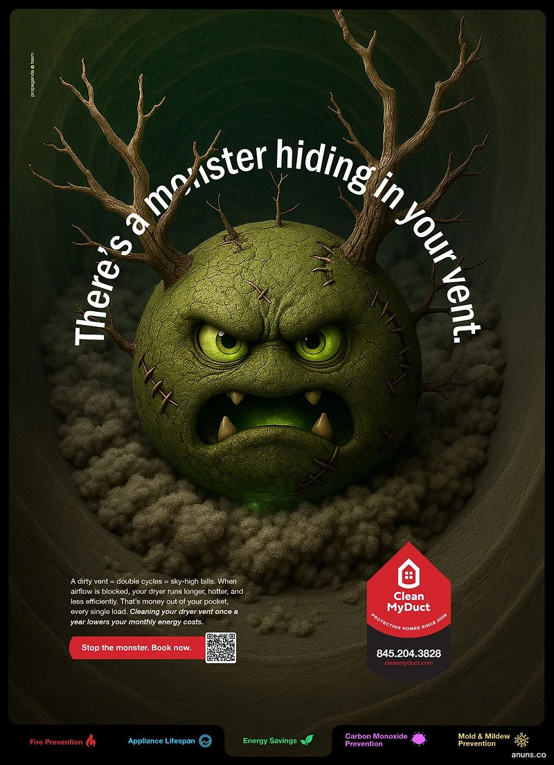 There's a monster hiding in your vent.