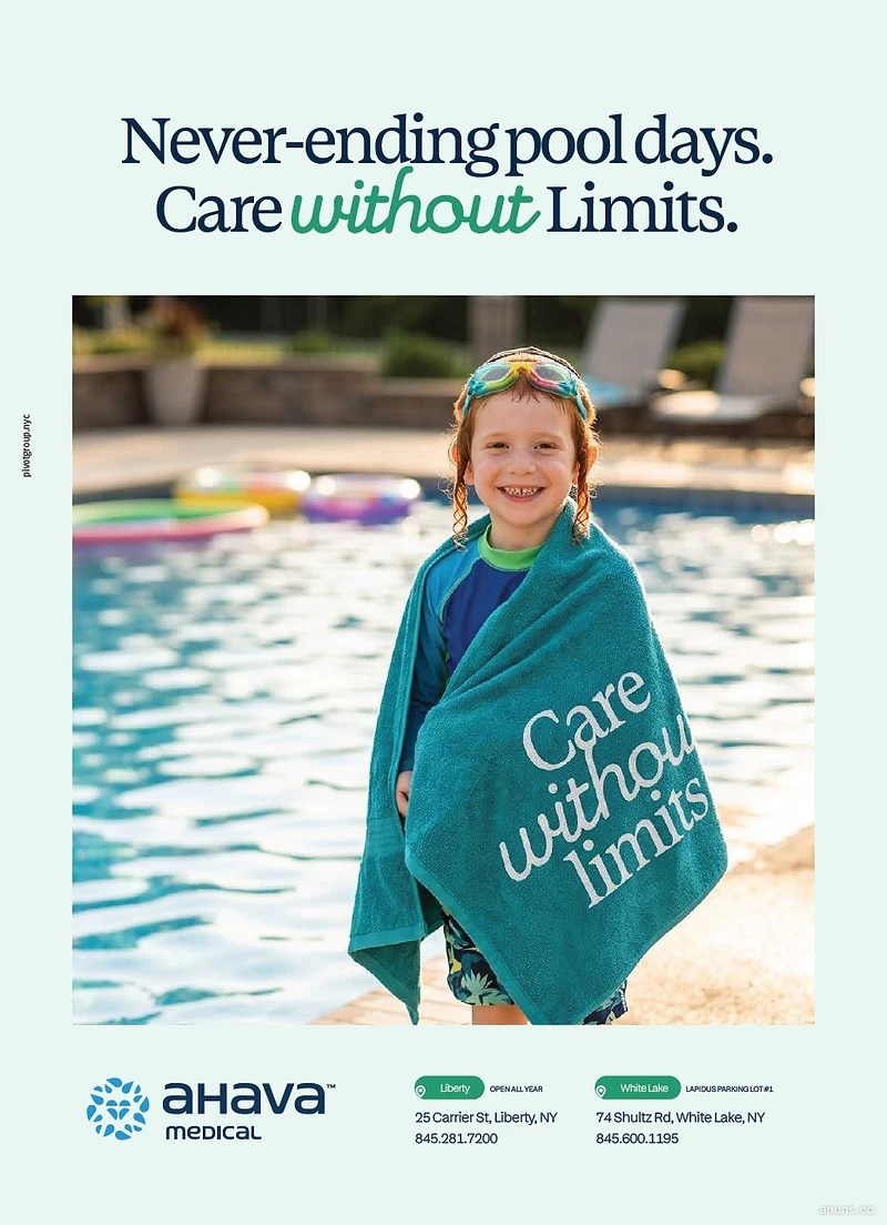 Never-ending pool days. Care without Limits.