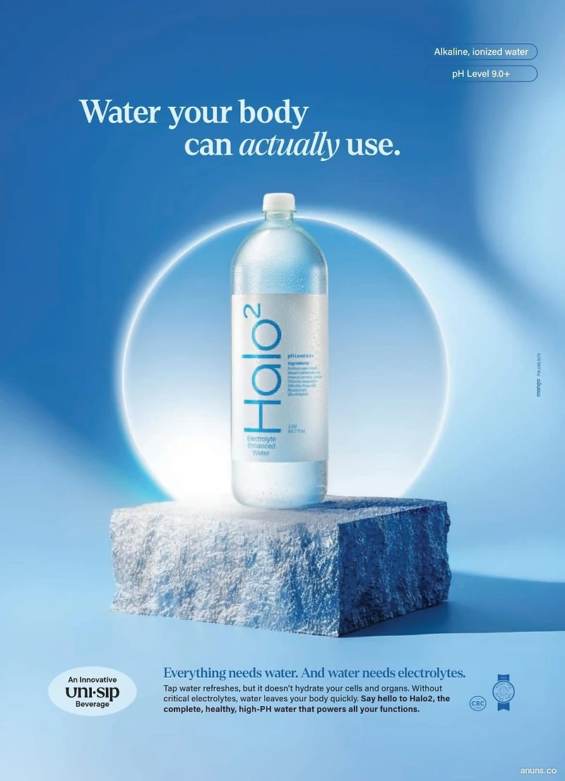Water your body can actually use.