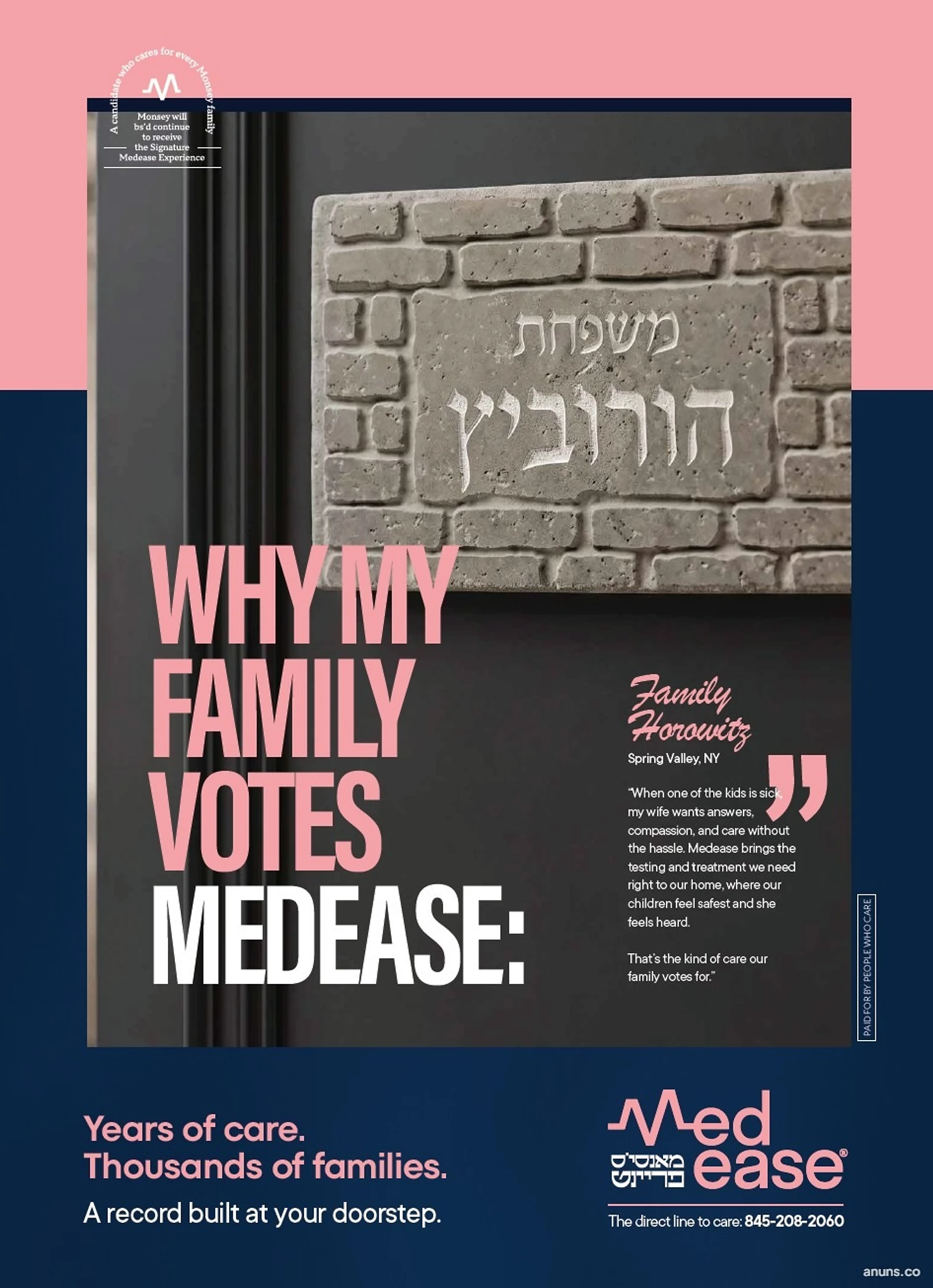 WHY MY FAMILY VOTES MEDEASE: