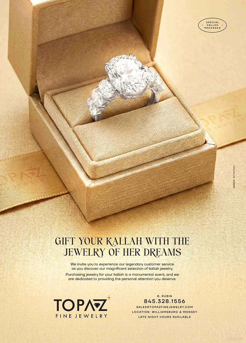 Gift your kallah with the jewelry of her dreams