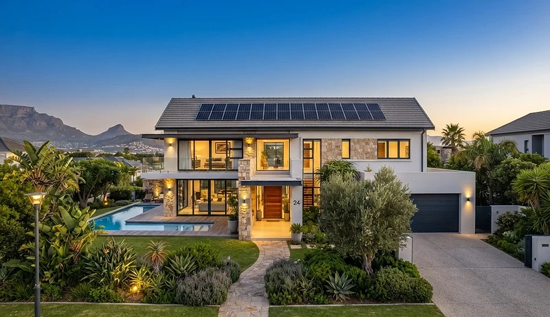 Residential solar installation on a Witbank home