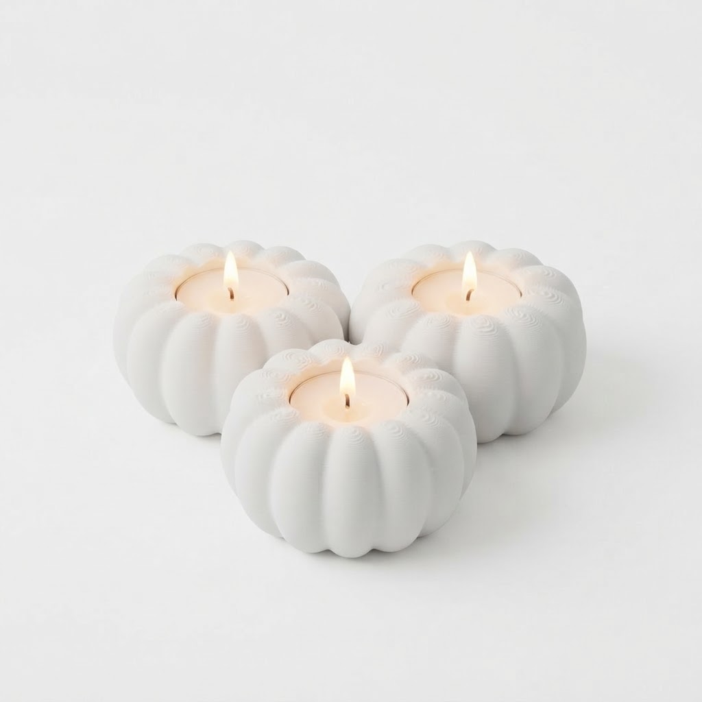 Pumpkin Tea Light Trio
