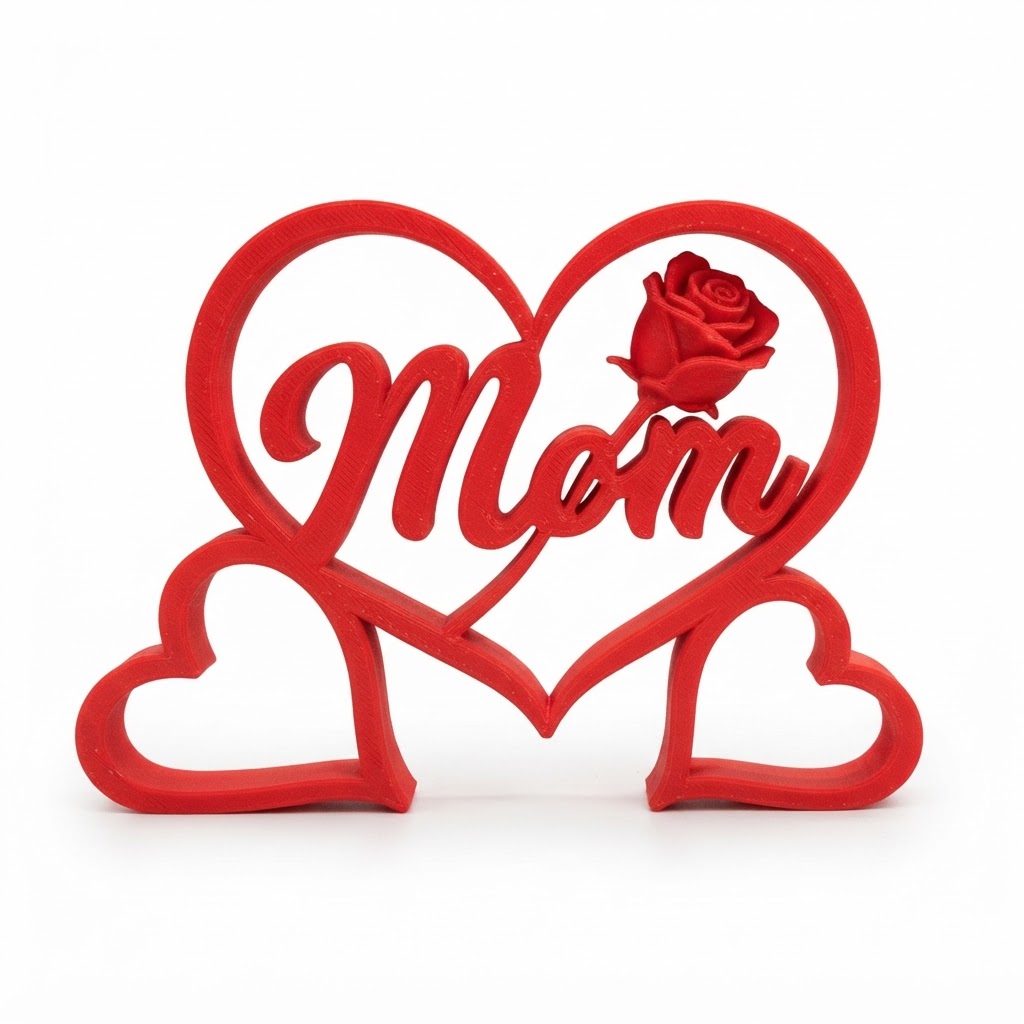 Mom Heart Sculpture