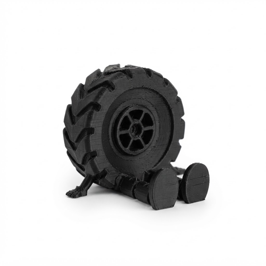 Lounging Wheel Figurine