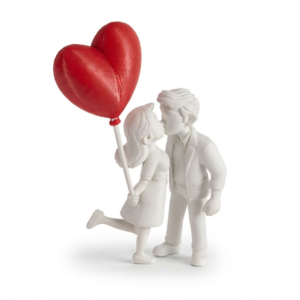 Kissing Couple Figurine