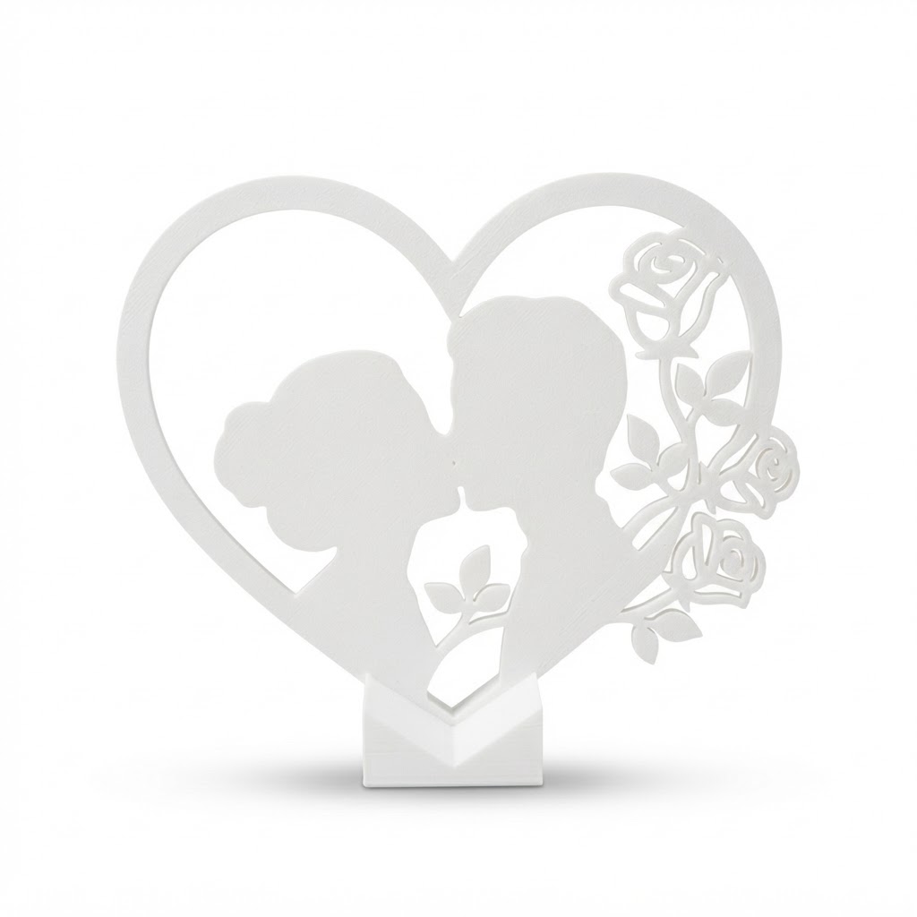 Kiss Silhouettes Heart