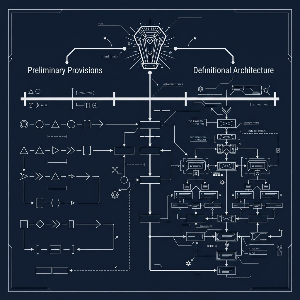 Preliminary Provisions and Definitional Architecture