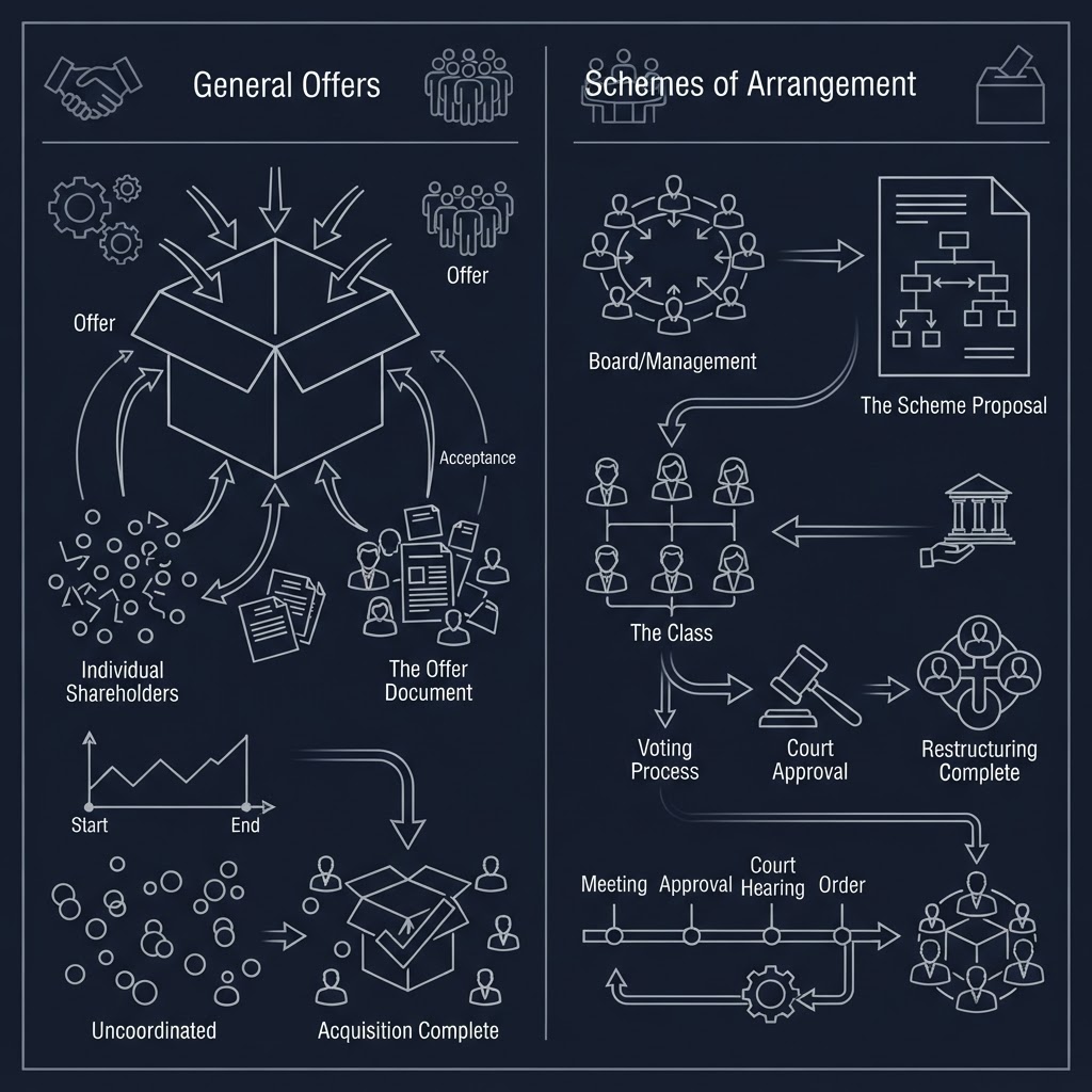 Distinguishing General Offers and Schemes of Arrangement