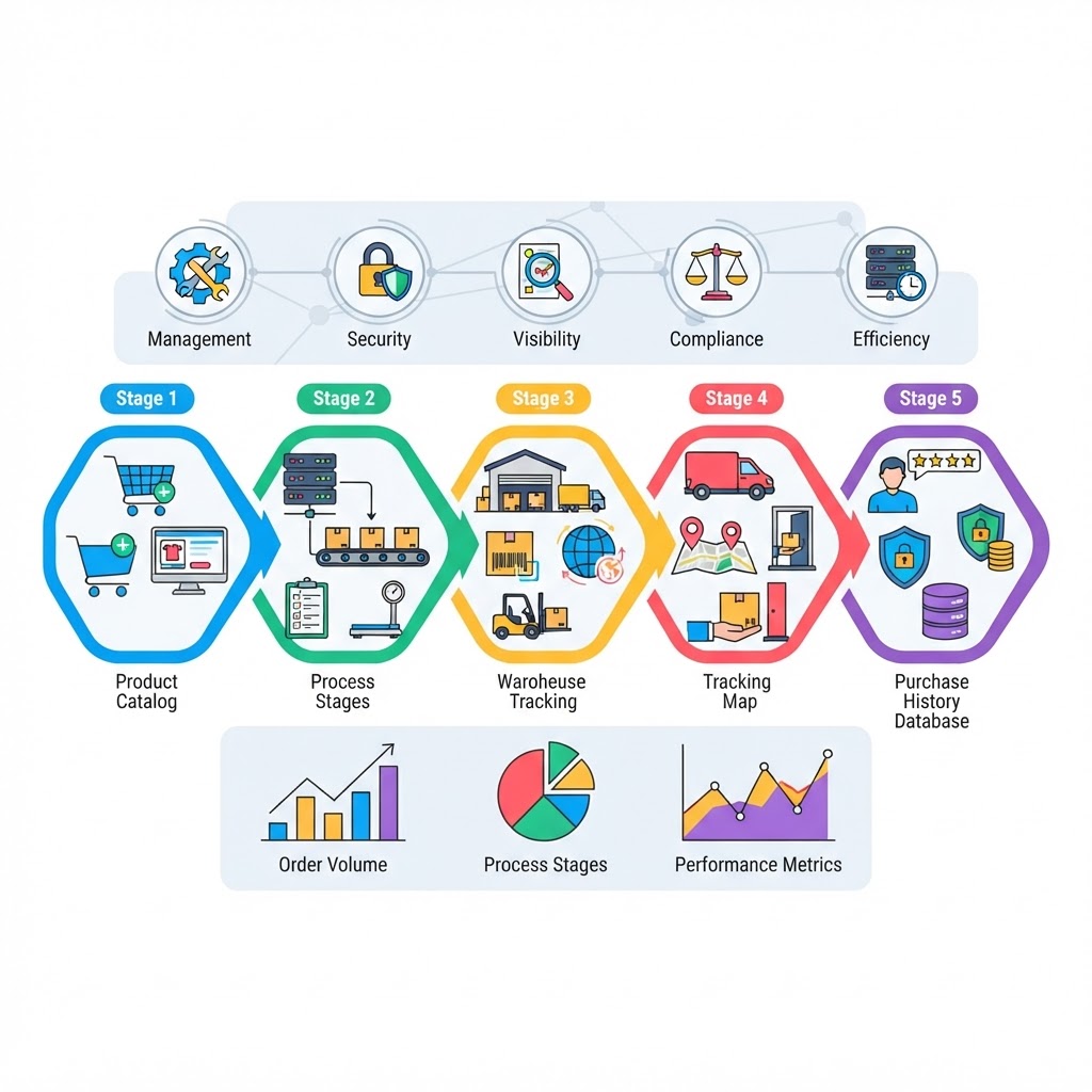 Managing the Electronic Order Life Cycle and Control Framework