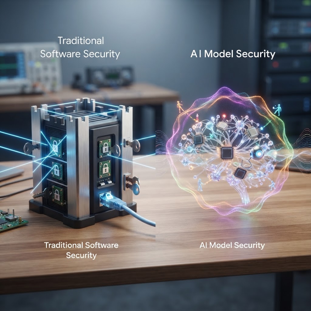 Differences Between Traditional Software Security and AI Model Security