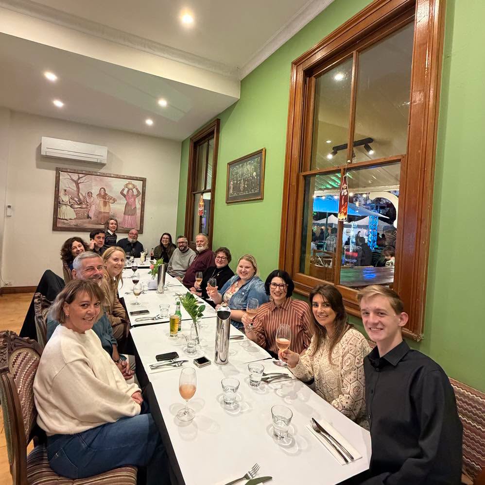 Large group dining at Indian Mehfil