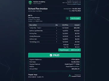 Invoices & receipts