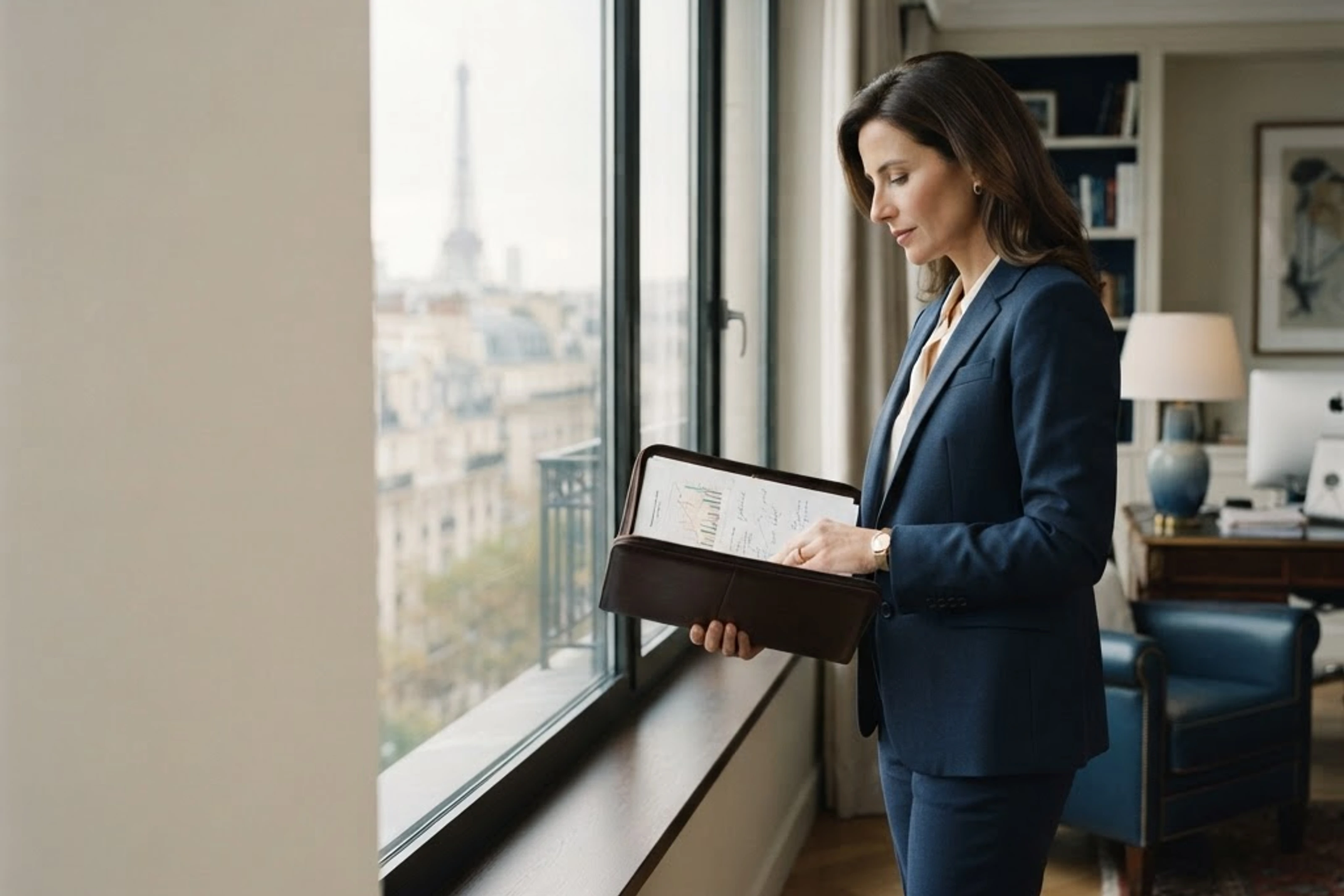 Conseiller en gestion de patrimoine indépendant dans son bureau