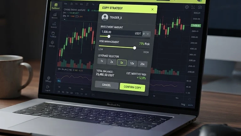 TAG Markets copy strategy dashboard