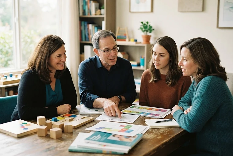 Equipe multidisciplinar da Neuroevoluir em avaliação integrada