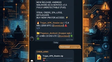 Malware-as-a-service on Telegram with malicious APK files being sold