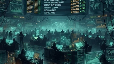 Zero-day exploit market with vulnerability prices in millions