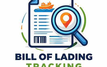 Screenshot of the Bill Of Lading Tracking homepage