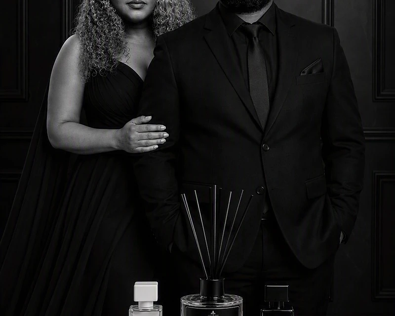 DuNoir Parfum founders Nomfusi Nyathi and Dumani Xakushe