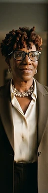 Loretta Green-Williams in a lit hallway