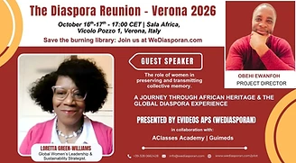 The Diaspora Reunion — Verona 2026 poster
