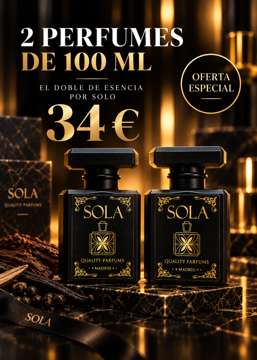 2 PERFUMES DE 100 ML