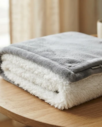 Detail van de Warmyy warmtedeken