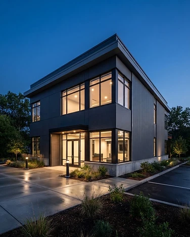 Commercial exterior — Graphite Panel Facade, Location available soon — architectural exterior project by CRC Exteriors LLC