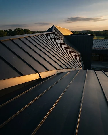 Metal roofing — Standing Seam Roof System, Location available soon — architectural exterior project by CRC Exteriors LLC