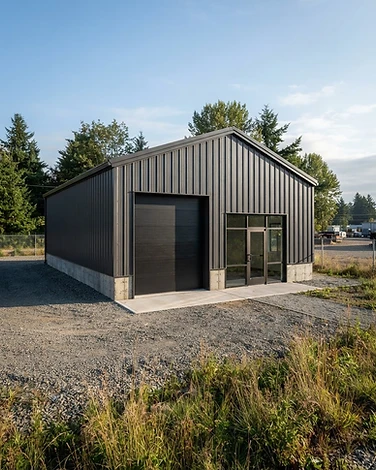 Shop exterior — Ribbed Metal Shop, Location available soon — architectural exterior project by CRC Exteriors LLC