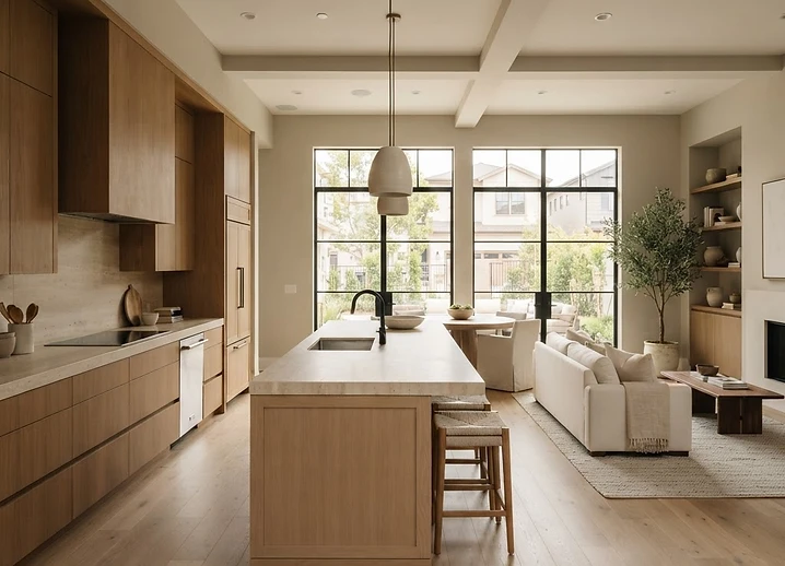 Multi-unit townhome interior