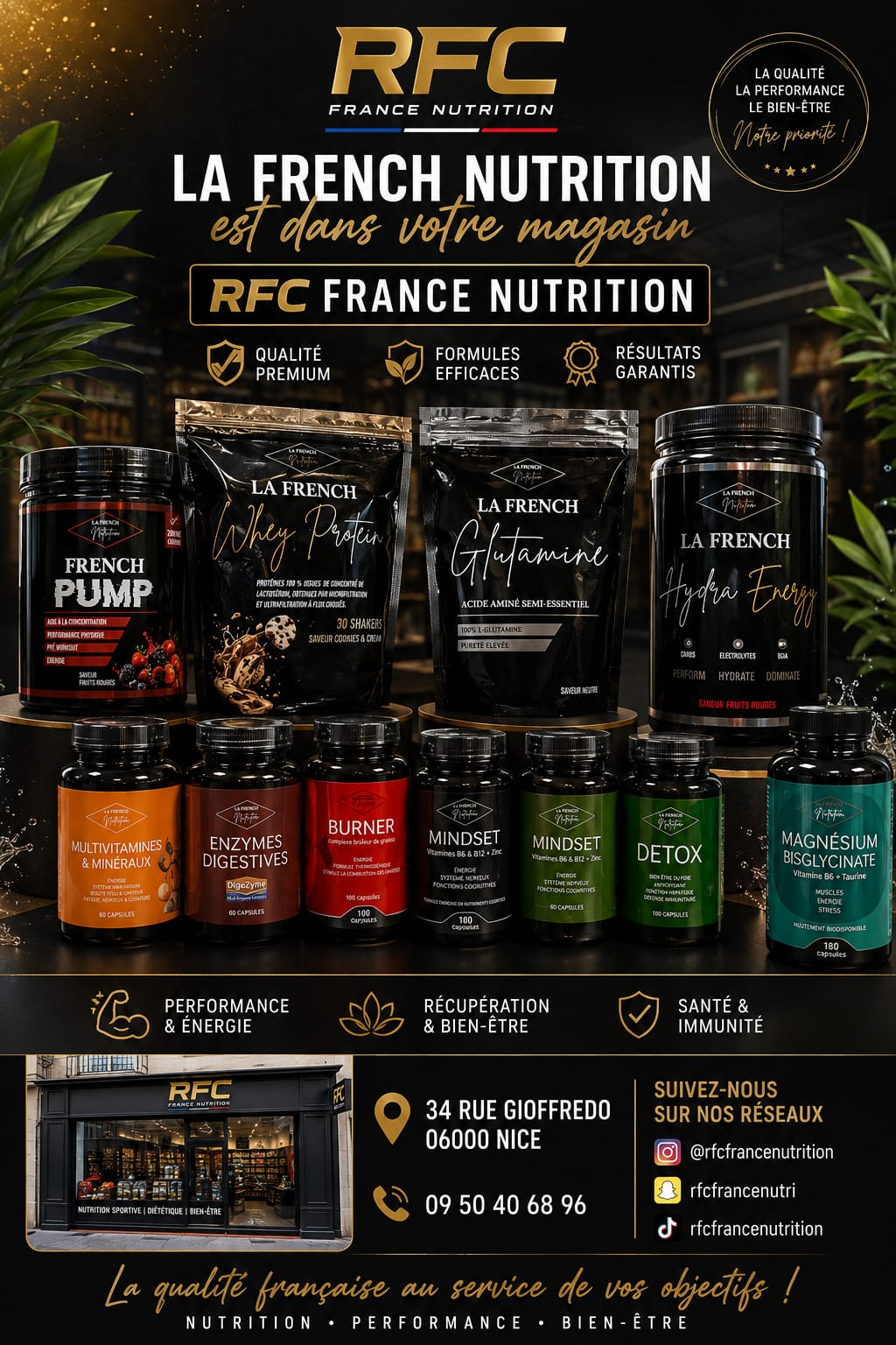 Gamme La French Nutrition — référence de la Côte d'Azur